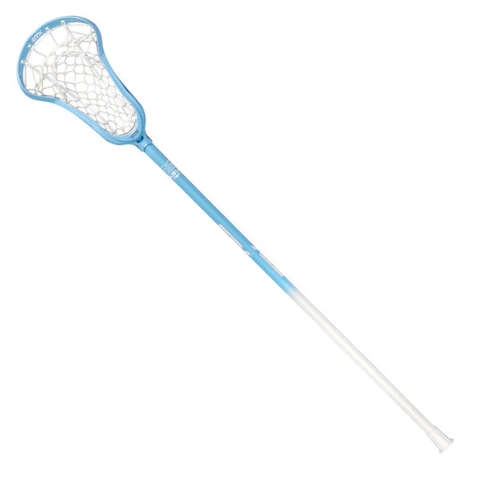 stx aria pro complete women's lacrosse stick carolina blue front