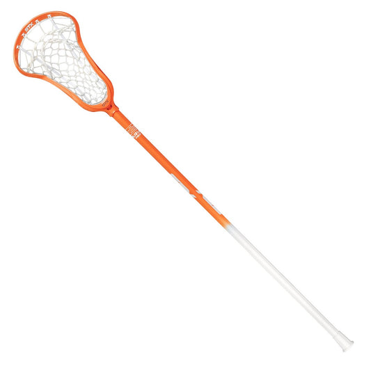 stx aria pro complete women's lacrosse stick orange fade front