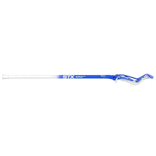 stx aria pro complete women's lacrosse stick royal blue side